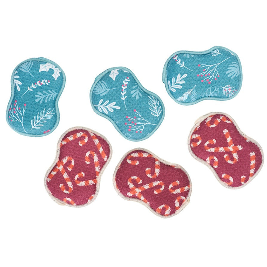 Assorted RE:usable Sponges (Set of 3) - ZW Holiday Sponges &amp; Scouring Pads Once Again Home Co.   