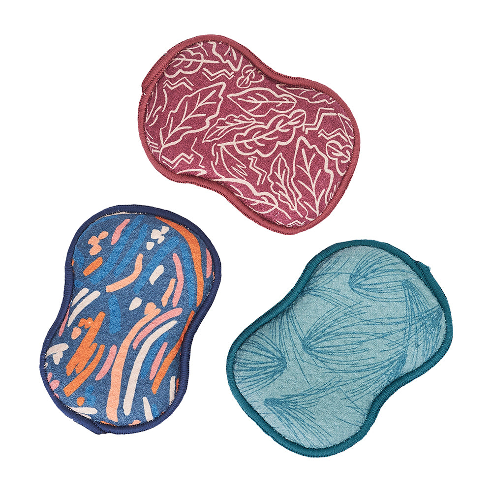 Assorted RE:usable Sponges (Set of 3) - ZW Fall Sponges &amp; Scouring Pads Once Again Home Co.   