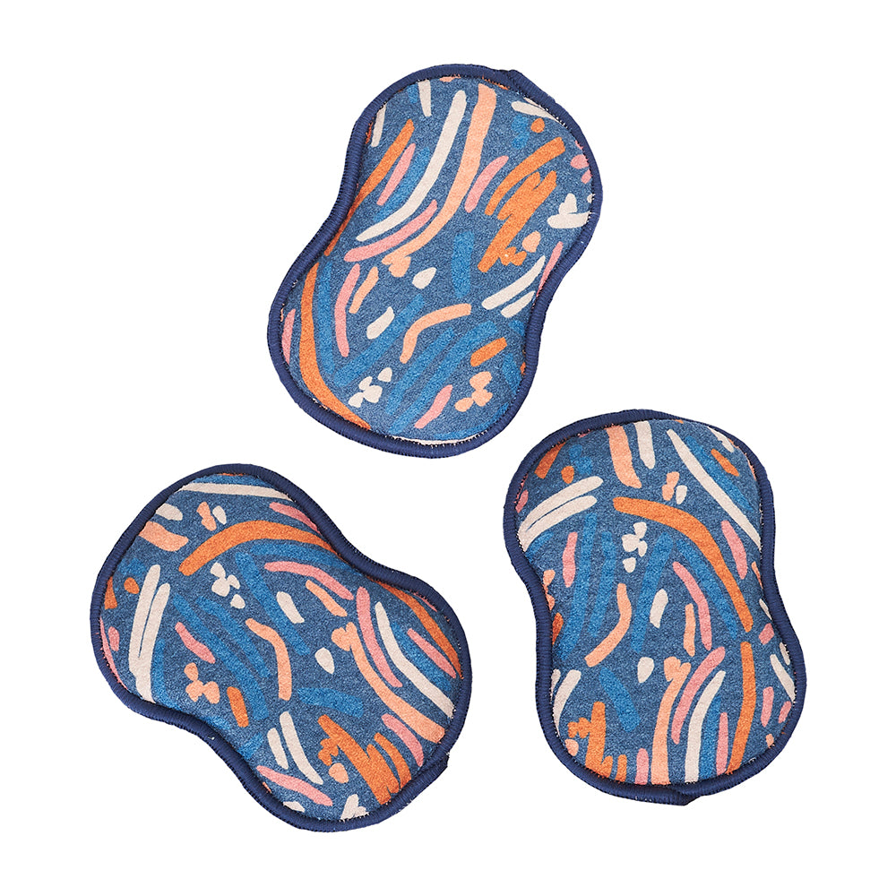 Assorted RE:usable Sponges (Set of 3) - ZW Fall Sponges &amp; Scouring Pads Once Again Home Co.   