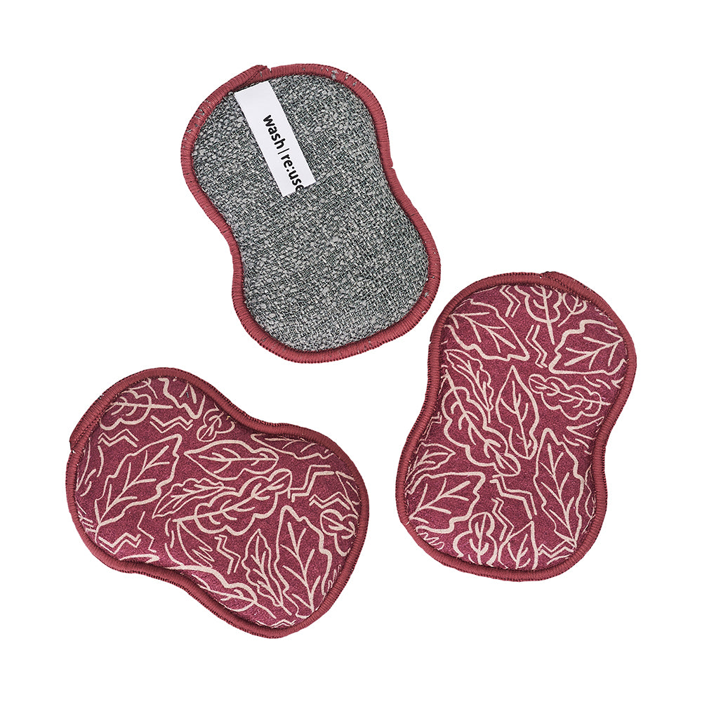 Assorted RE:usable Sponges (Set of 3) - ZW Fall Sponges &amp; Scouring Pads Once Again Home Co.   