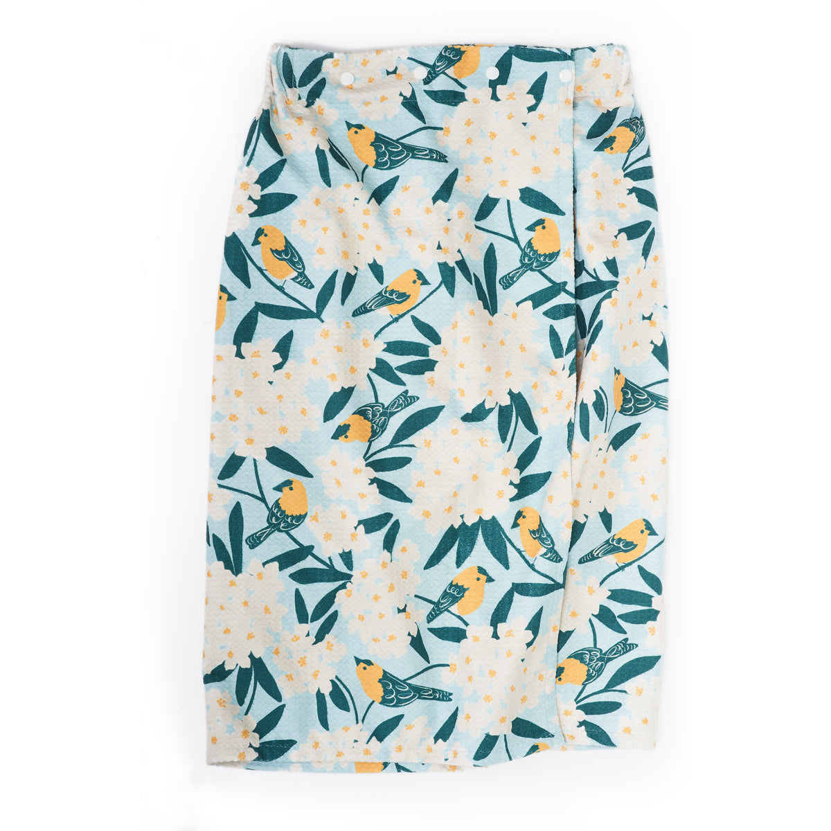 Bath Wrap - Nuthatch Birdsong (S/M) Hair Care Wraps Once Again Home Co.   