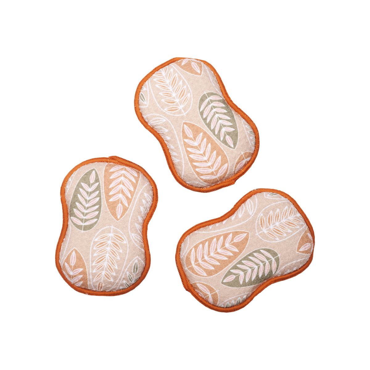 RE:usable Sponges (Set of 3) - Pressed Leaf