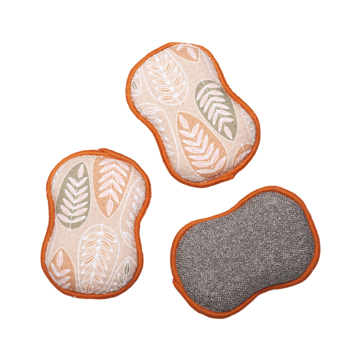 RE:usable Sponges (Set of 3) - Pressed Leaf