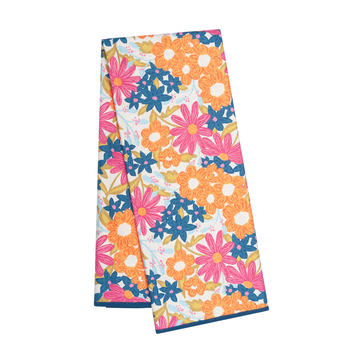 Anywhere Towel Reversible - Iris &amp; Sea Mini Blooms