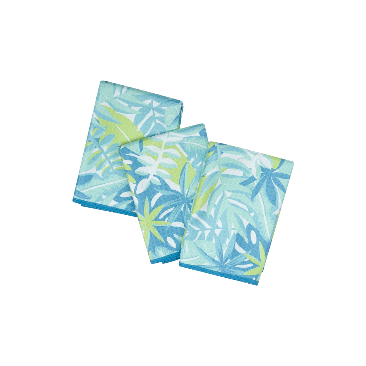 Mighty Mini Towel (Set of 3) Reversible - Iris &amp; Sea Tropic Hot