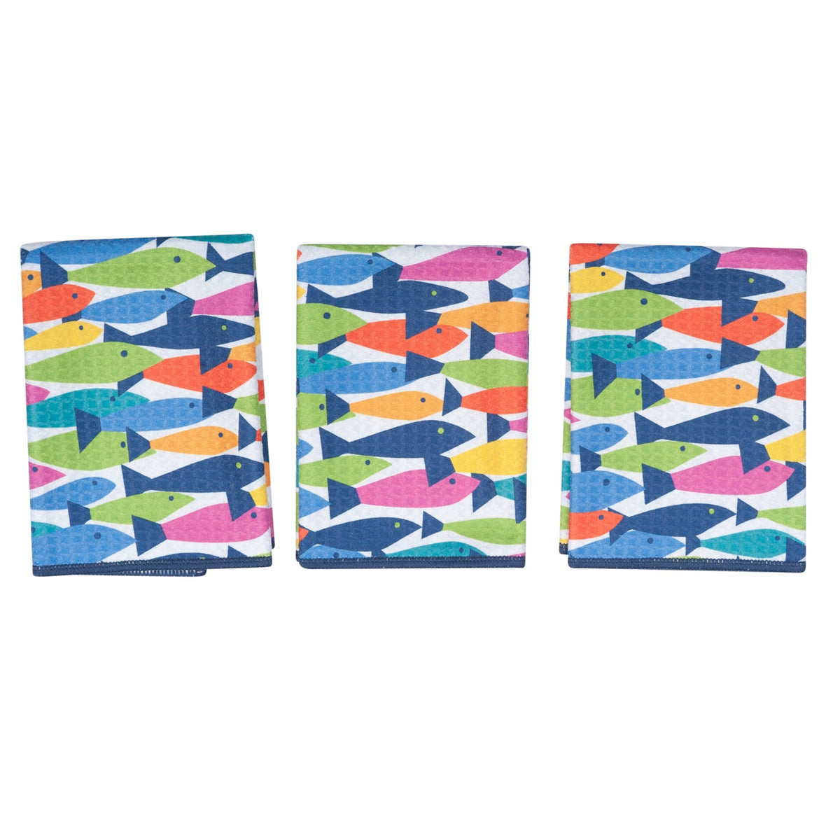 Mighty Mini Towel (Set of 3) Reversible - KN Fish