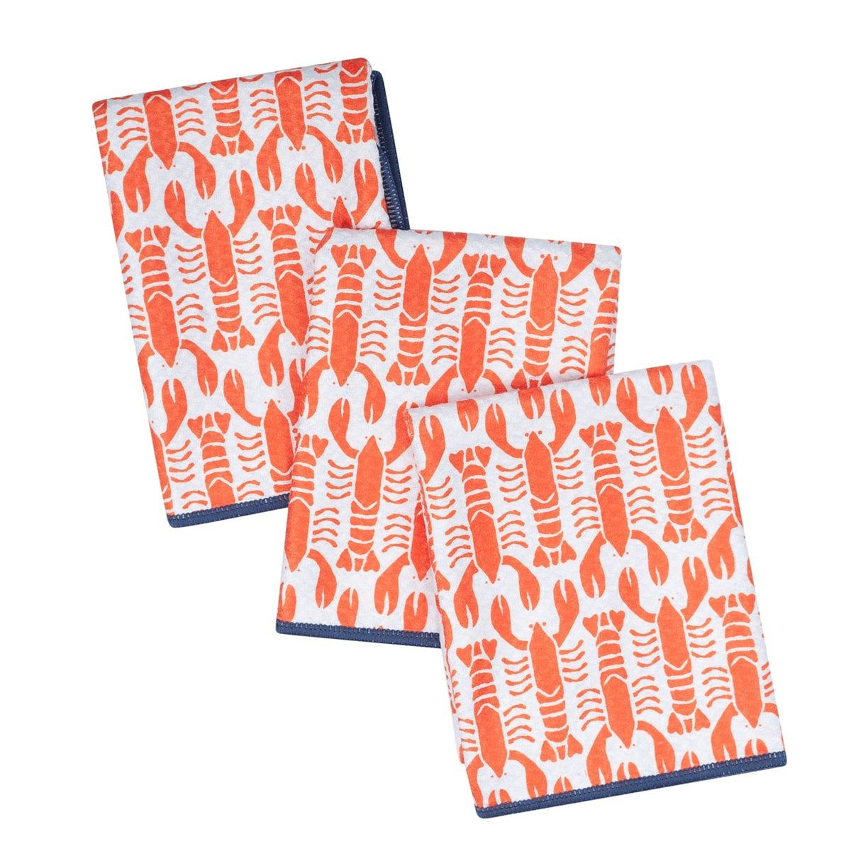 Mighty Mini Towel (Set of 3) Reversible - KN Lobster