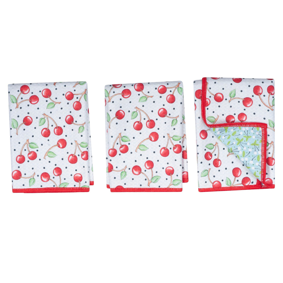 Mighty Mini Towel (Set of 3) Reversible - ME Cherry Harvest