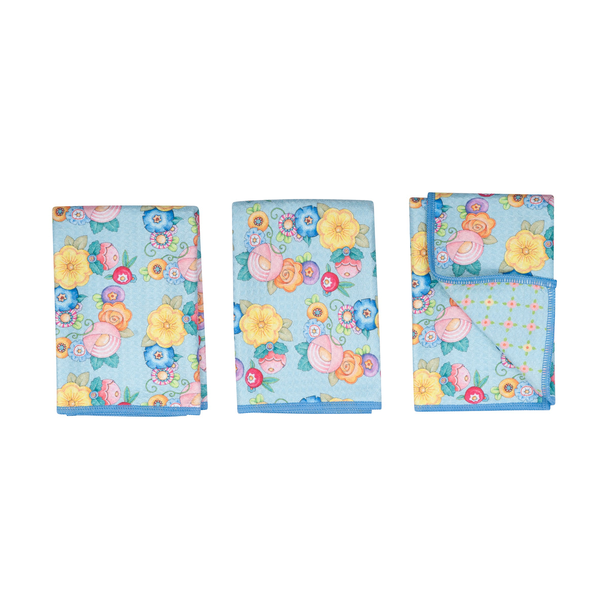 Mighty Mini Towel (Set of 3) Reversible - ME Wildflower Garland