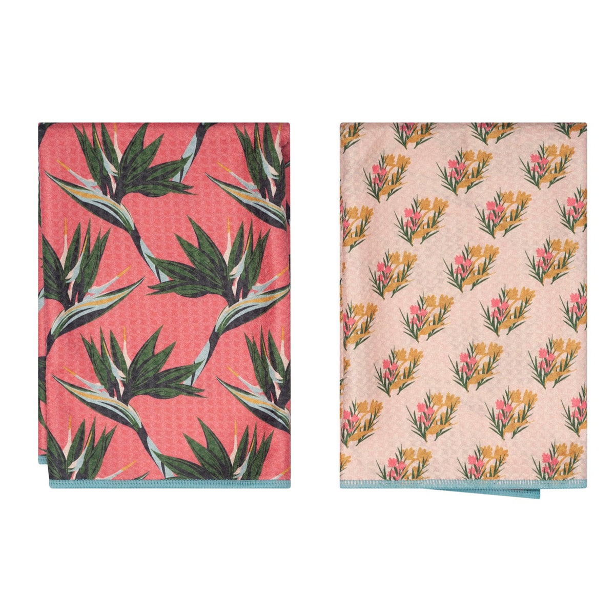 Double Duty Towel (set of 2) Reversible - JL Bird of Paradise