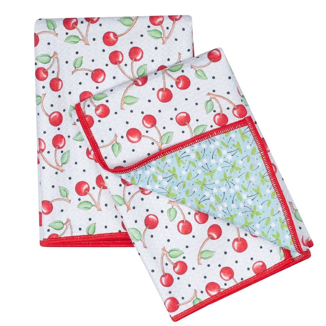 Double Duty Towel (set of 2) Reversible - ME Cherry Harvest