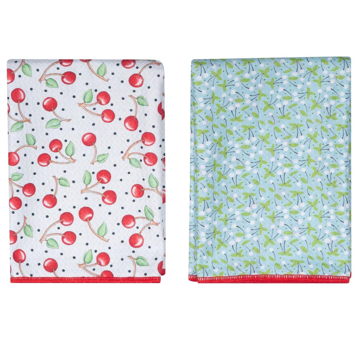 Double Duty Towel (set of 2) Reversible - ME Cherry Harvest