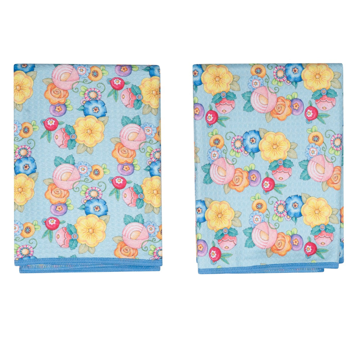 Double Duty Towel (set of 2) Reversible - ME Wildflower Garland