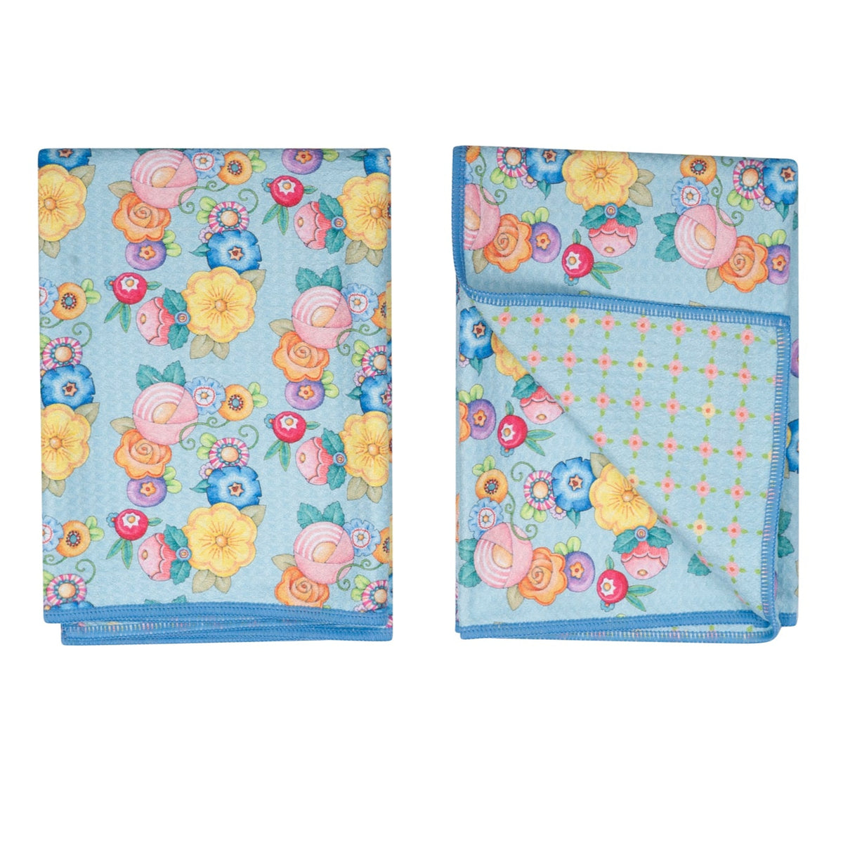 Double Duty Towel (set of 2) Reversible - ME Wildflower Garland