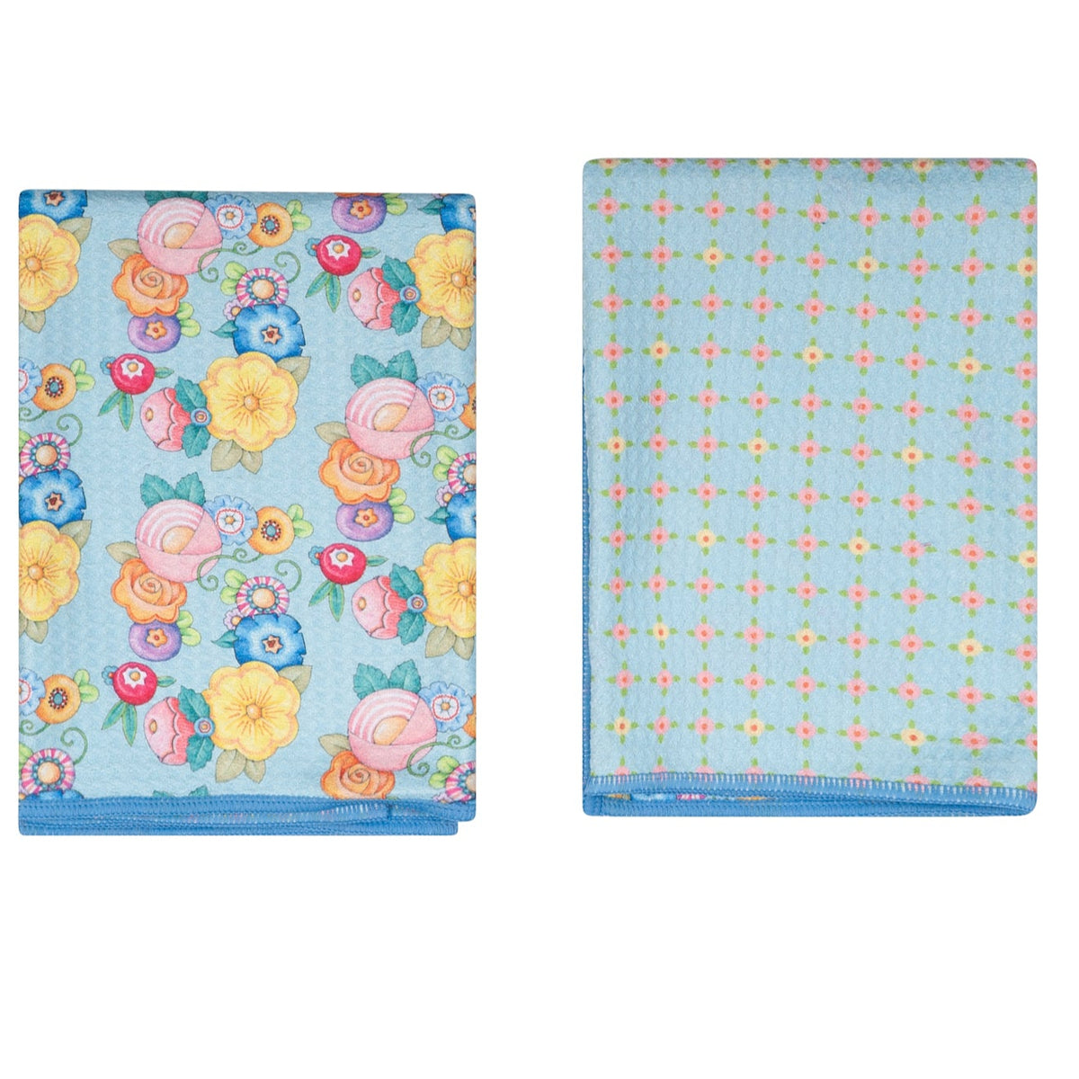 Double Duty Towel (set of 2) Reversible - ME Wildflower Garland