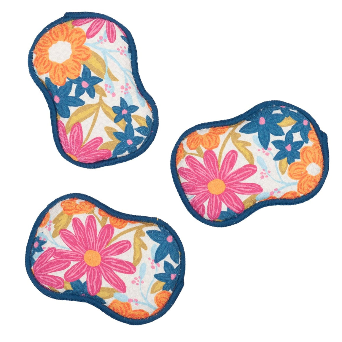 RE:usable Sponges (Set of 3) - Iris &amp; Sea Mini Blooms