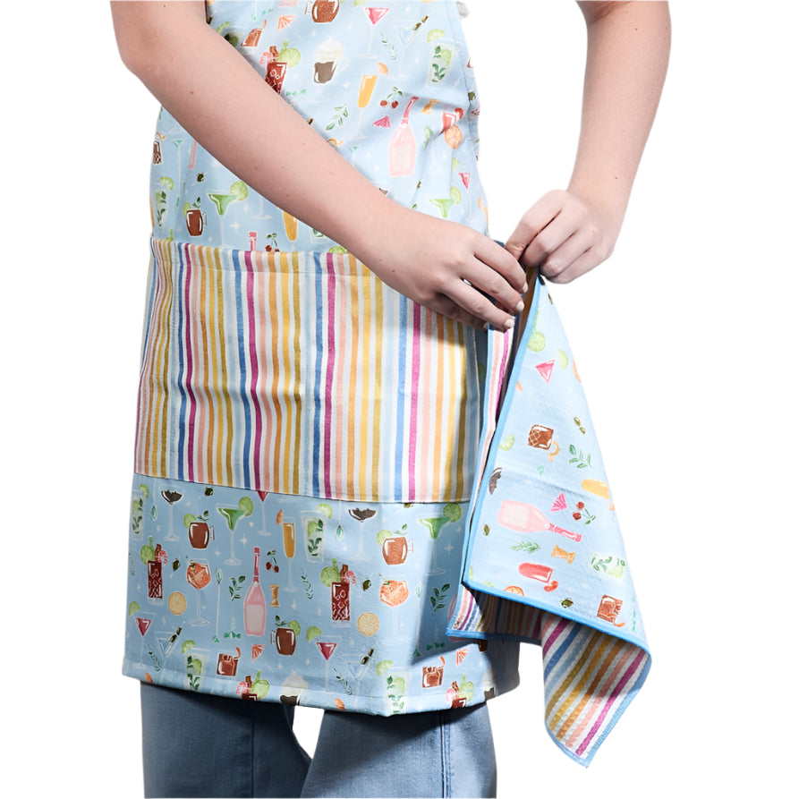 Attach and Go Apron - Iris &amp; Sea Happy Hour