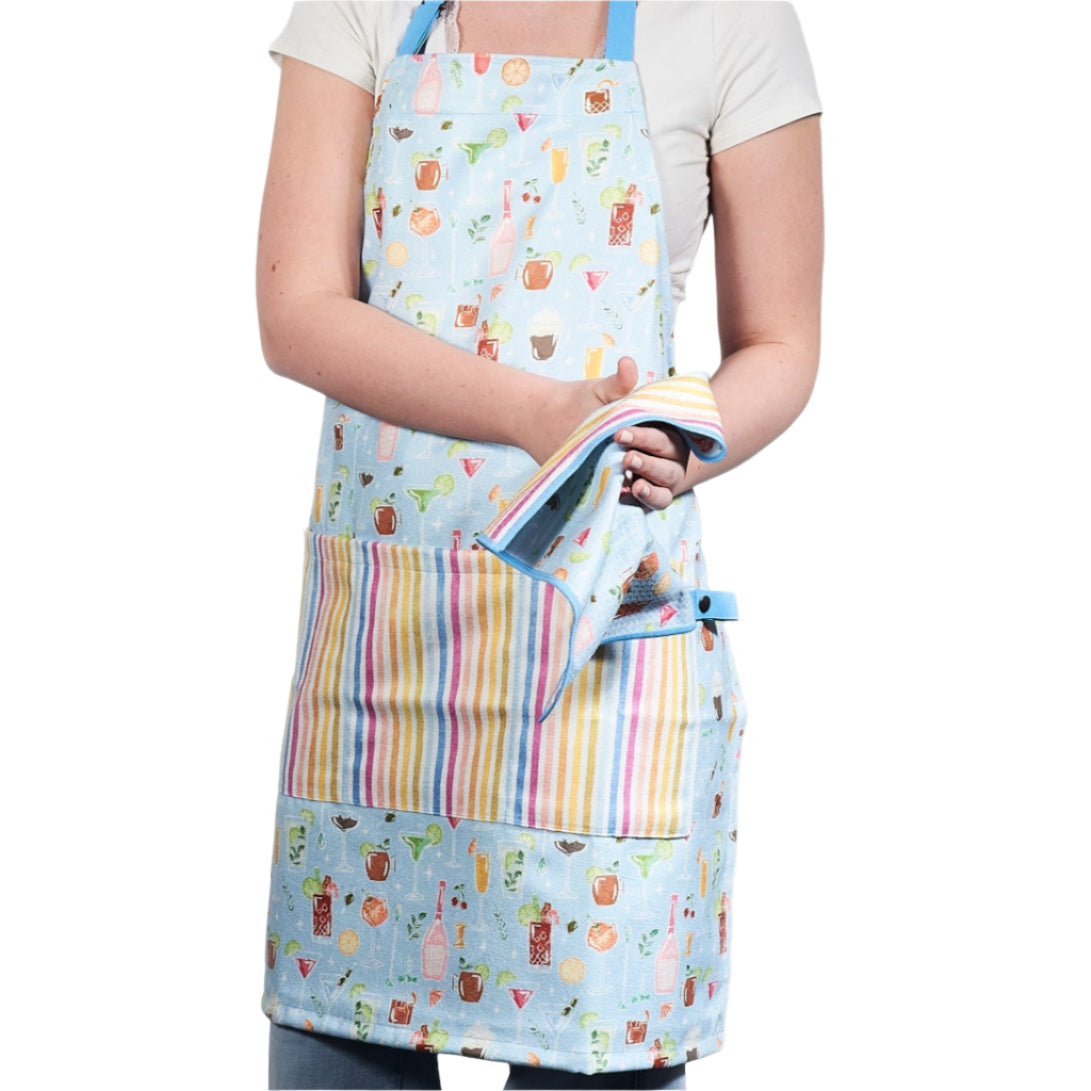 Attach and Go Apron - Iris &amp; Sea Happy Hour