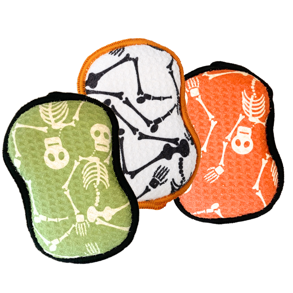 Assorted RE:usable Sponges (Set of 3) - Skeleton Sponges &amp; Scouring Pads Once Again Home Co.   