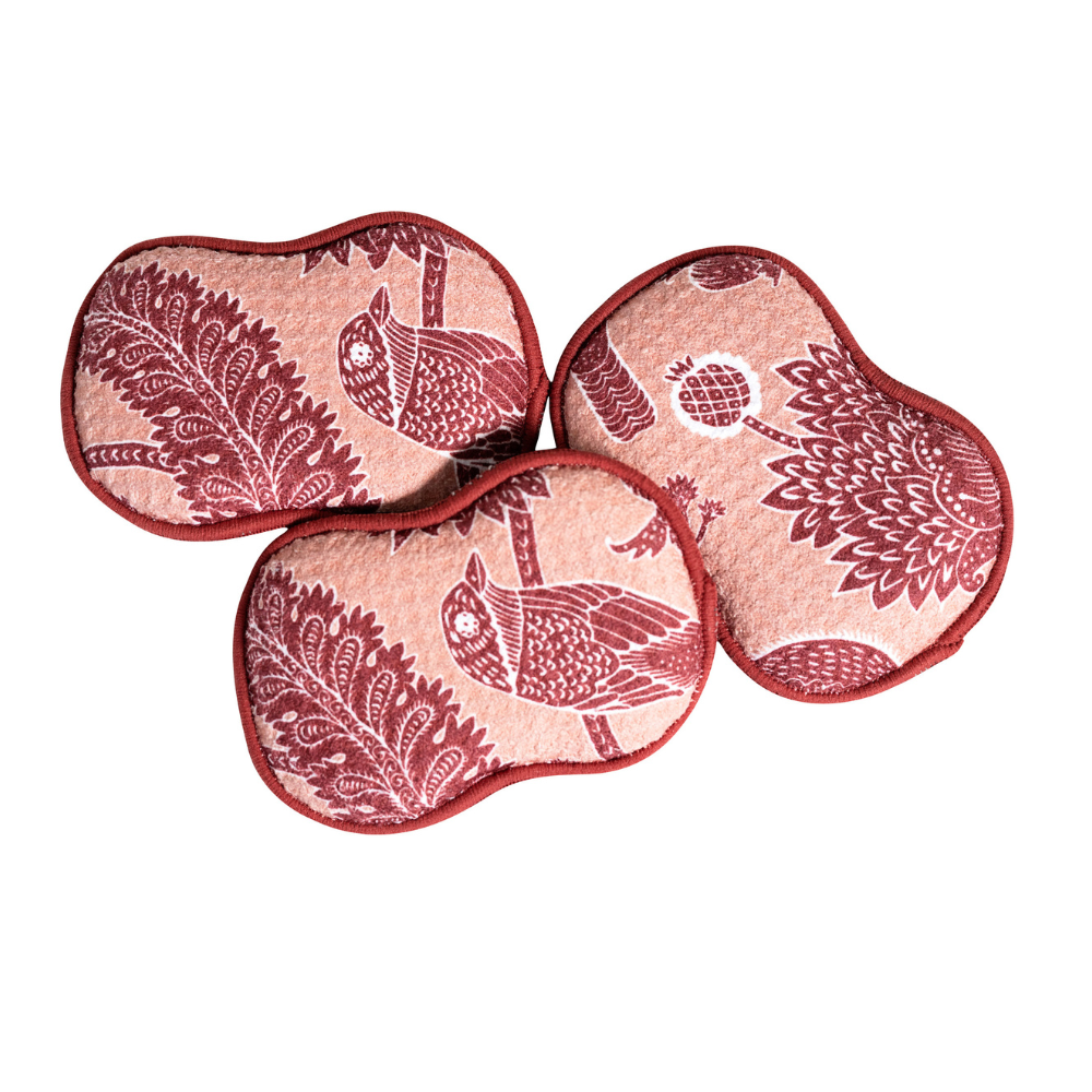 RE:usable Sponges (Set of 3) - Aviary Merlot