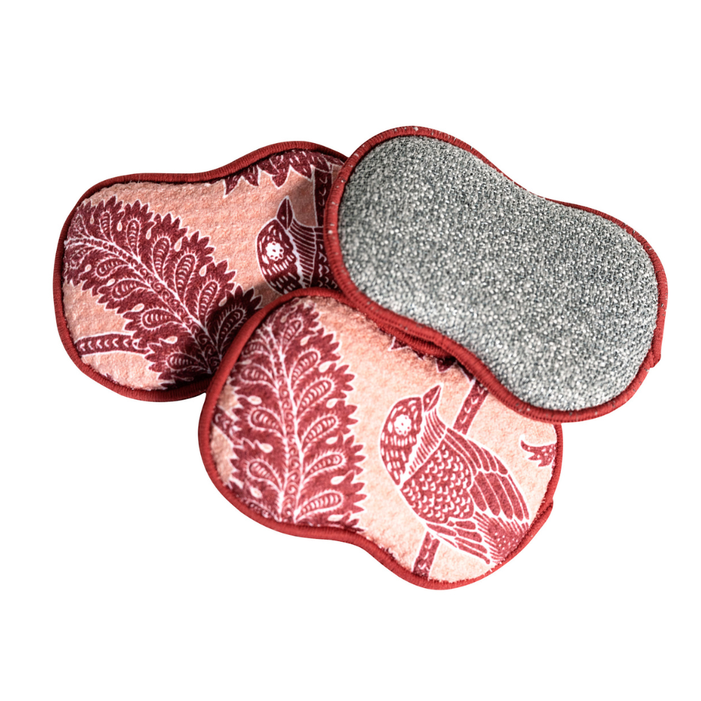 RE:usable Sponges (Set of 3) - Aviary Merlot