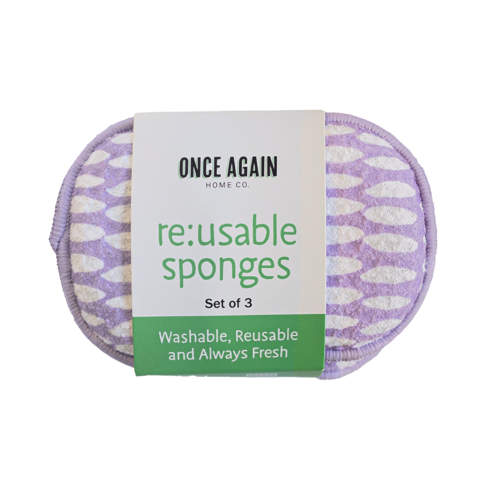 Assorted RE:usable Sponges (Set of 3) - Beans Sponges &amp; Scouring Pads Once Again Home Co.   