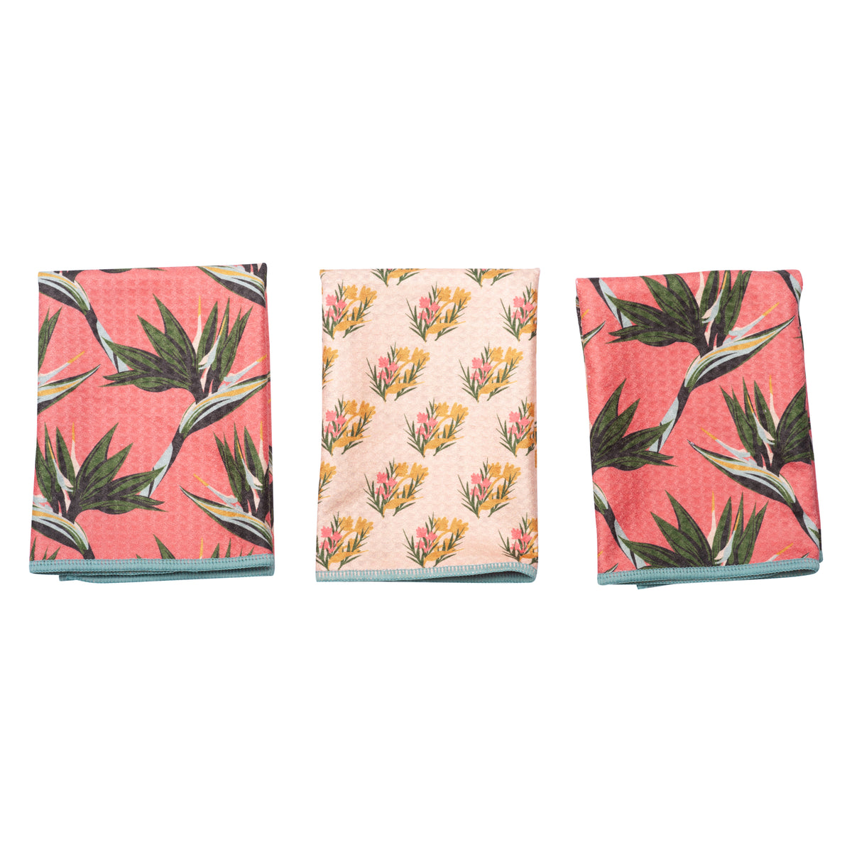 Mighty Mini Towel (Set of 3) Reversible - JL Bird of Paradise