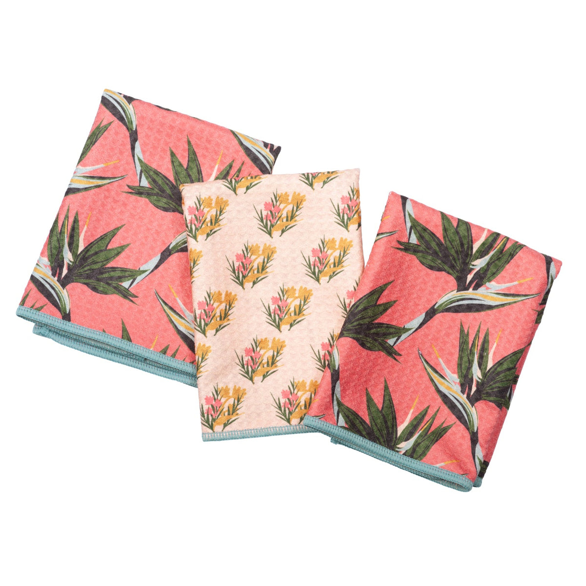 Mighty Mini Towel (Set of 3) Reversible - JL Bird of Paradise