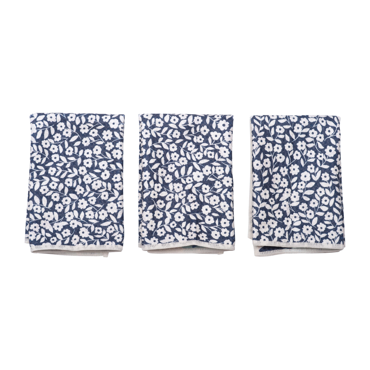 Mighty Mini Towel (Set of 3) Reversible - Nuthatch Birdsong