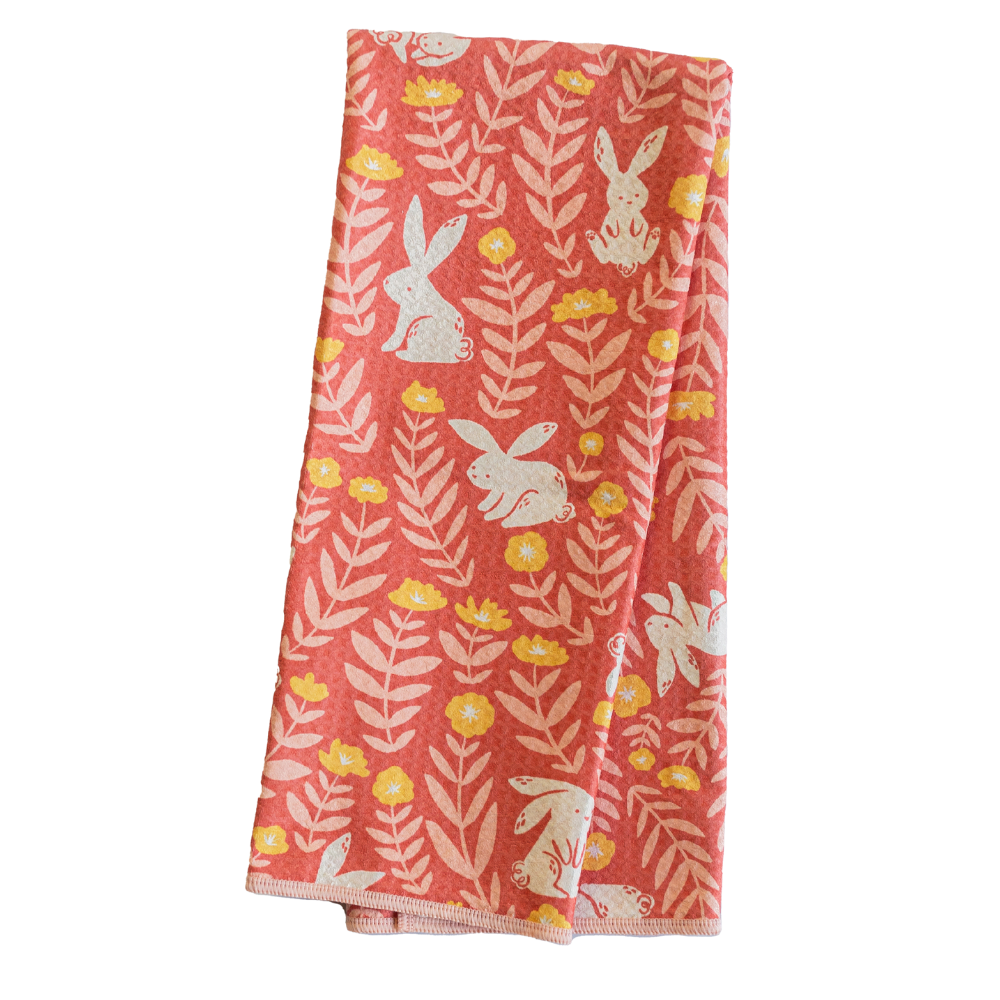 Anywhere Towel Reversible - Nuthatch Bunny Meadows