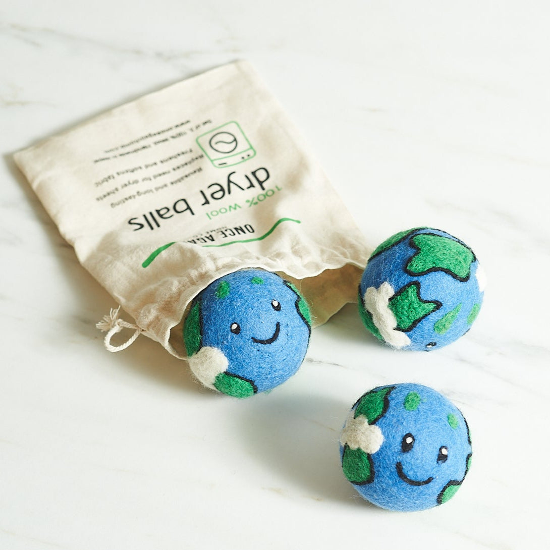 Wool Dryer Balls - Set of 3 Earth