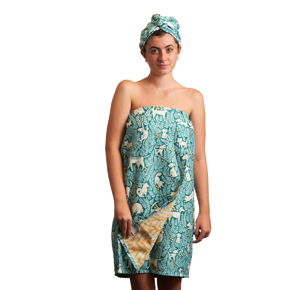 Bath Wrap - Nuthatch Dog Park (L/XL)