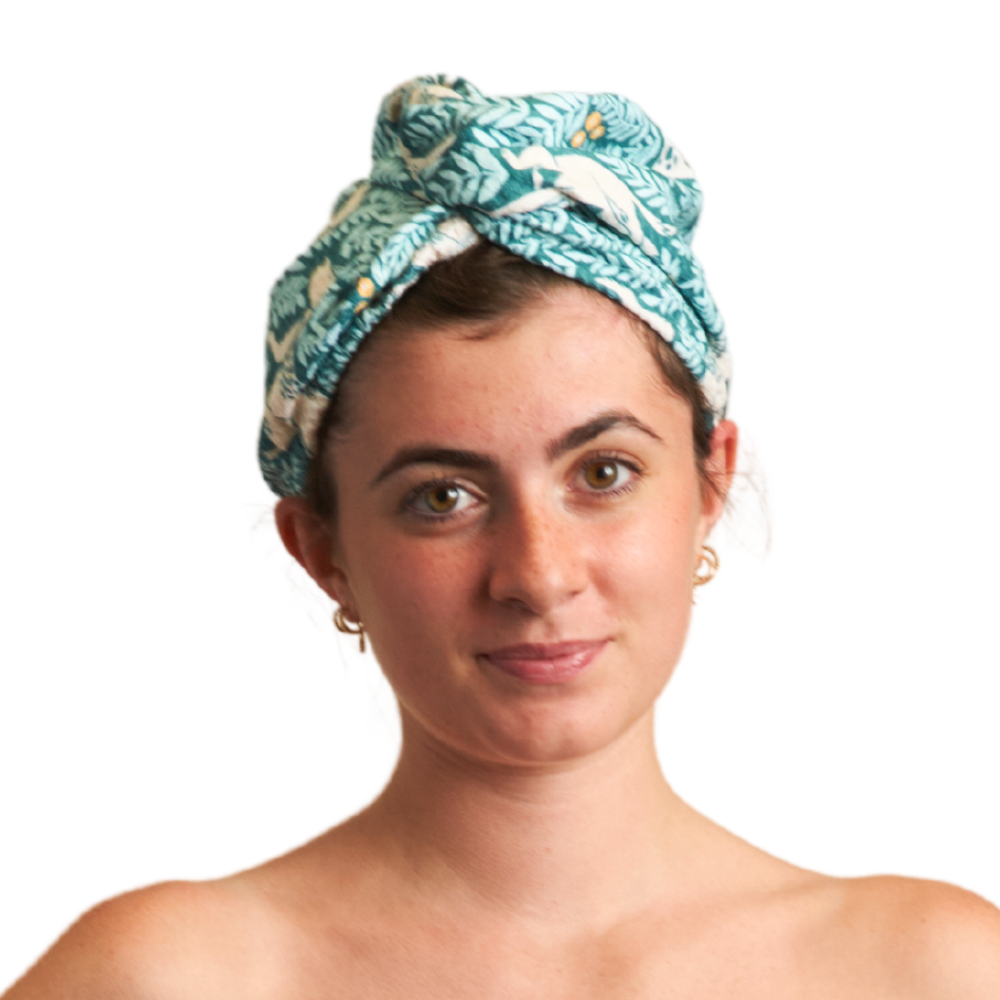 Hair Towel Wrap Double Sided - Nuthatch Dog Park