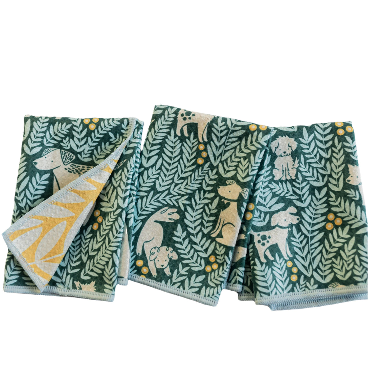 Mighty Mini Towel (Set of 3) Reversible - Nuthatch Dog Park