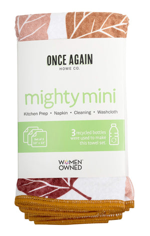 Once Again Home Mighty Mini's Towel Set- Beans - Black
