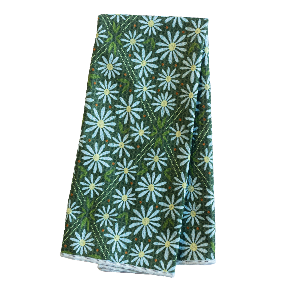 Anywhere Towel Reversible -  RJW First Light Kitchen Towels Once Again Home Co. Eden Green  