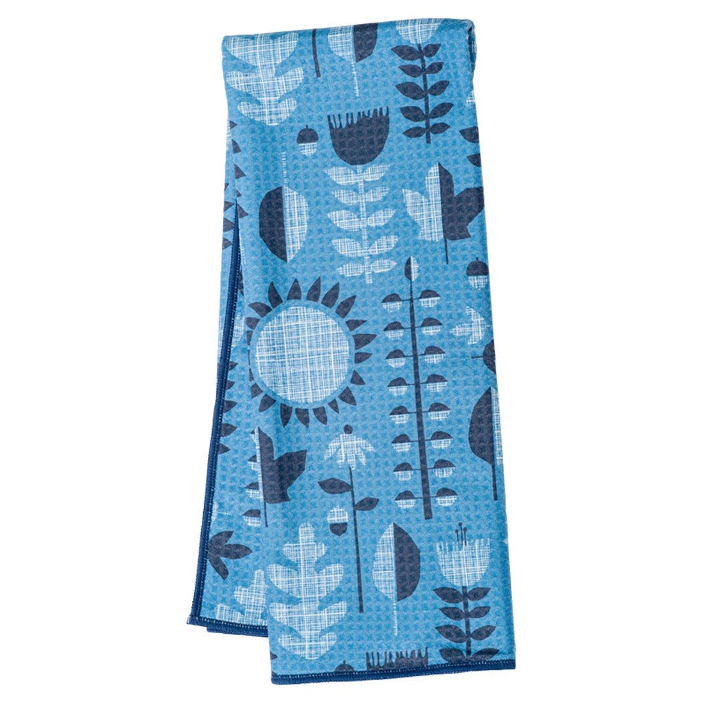 Anywhere Towel Reversible - HJ Mod Sunflower Kitchen Towels Once Again Home Co. Ombre Blue  