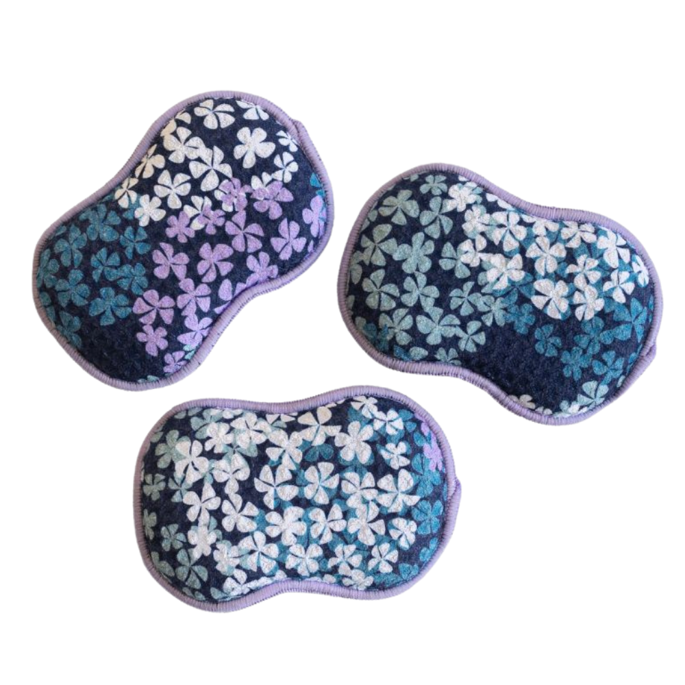 RE:usable Sponges (Set of 3) - Hydrangea