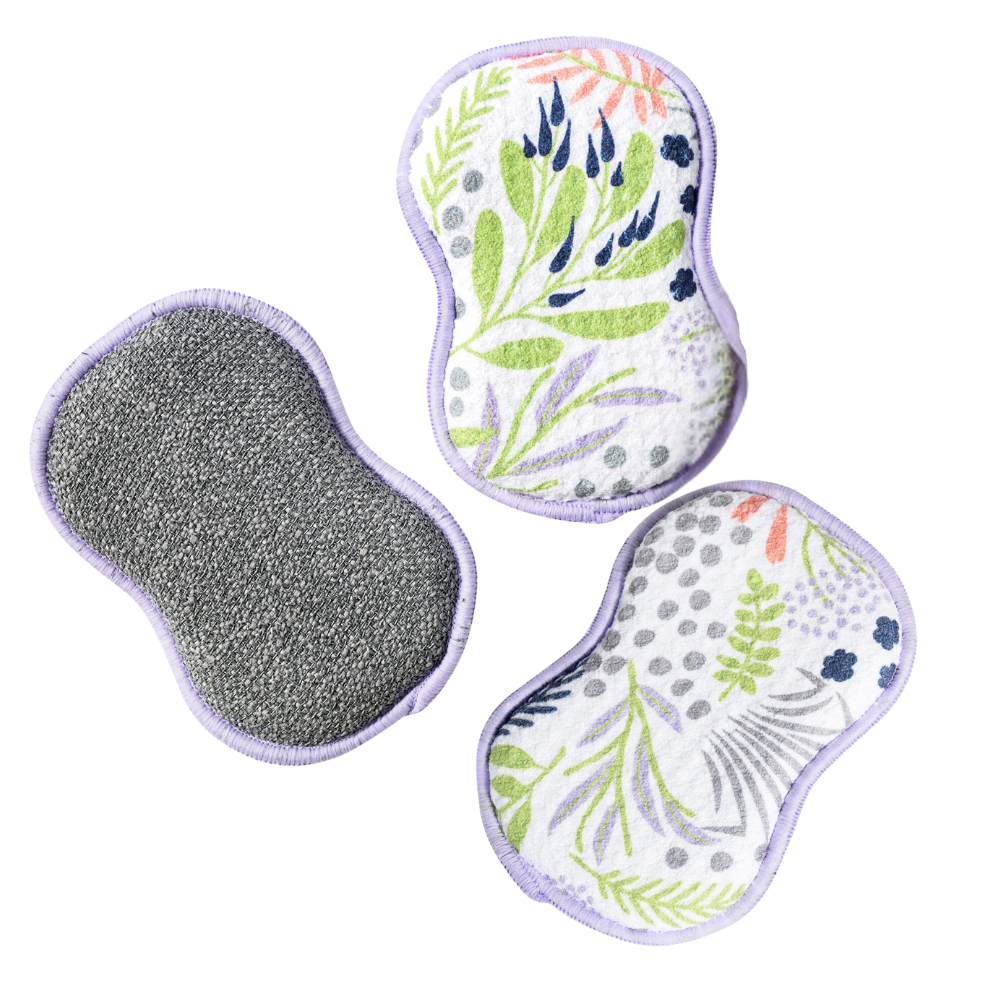 RE:usable Sponges (Set of 3) - Inca Floral