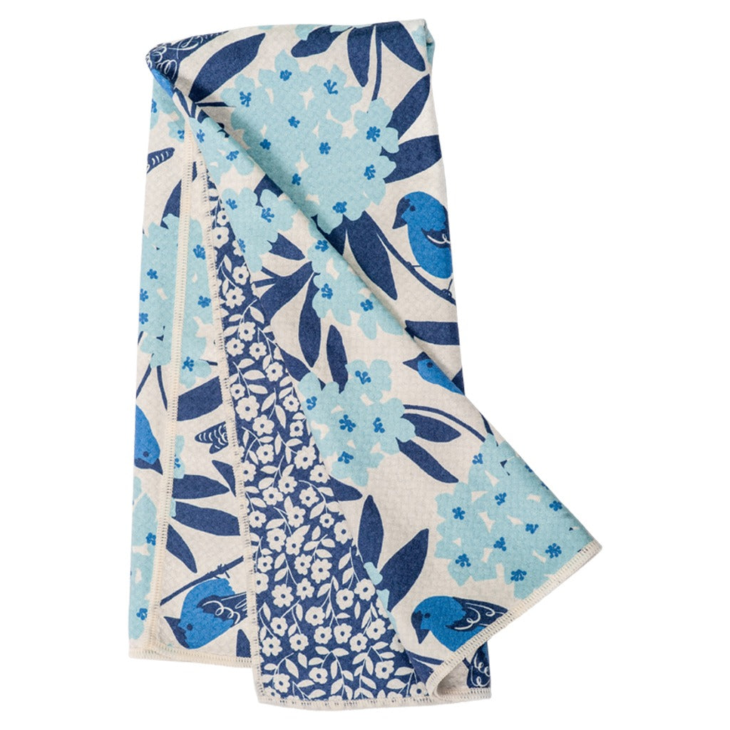 Anywhere Towel Reversible - Nuthatch Birdsong