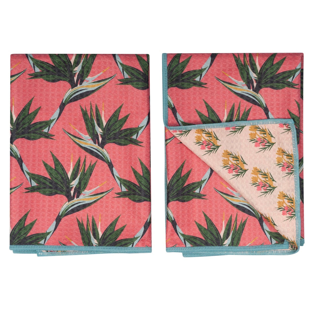 Double Duty Towel (set of 2) Reversible - JL Bird of Paradise