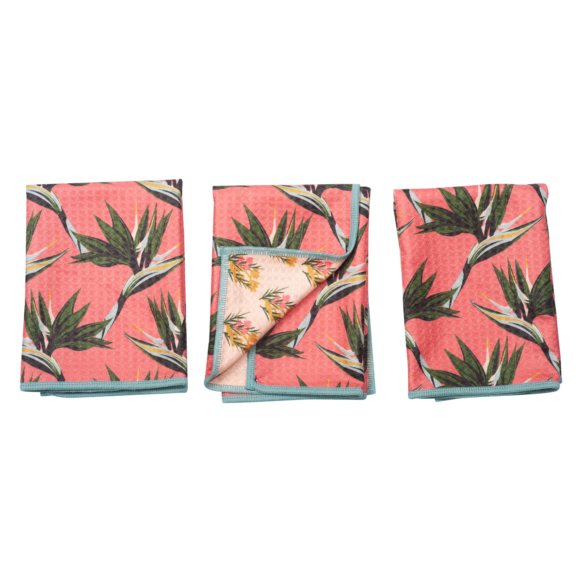 Mighty Mini Towel (Set of 3) Reversible - JL Bird of Paradise