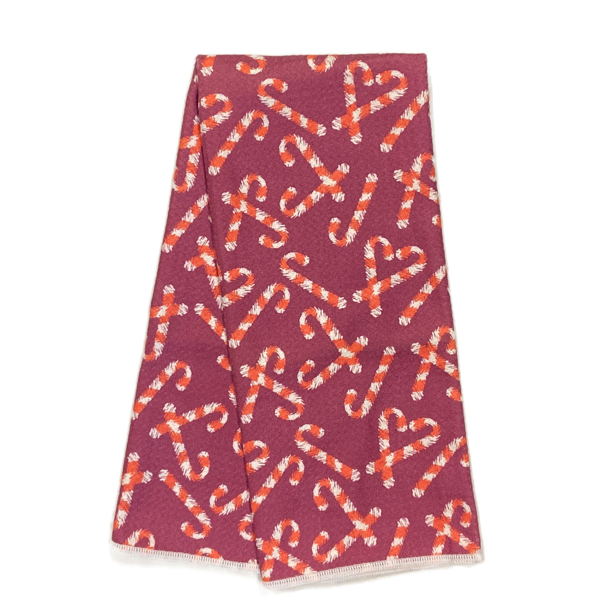 Anywhere Towel Reversible - ZW Candy Cane Kitchen Towels Once Again Home Co. Red  