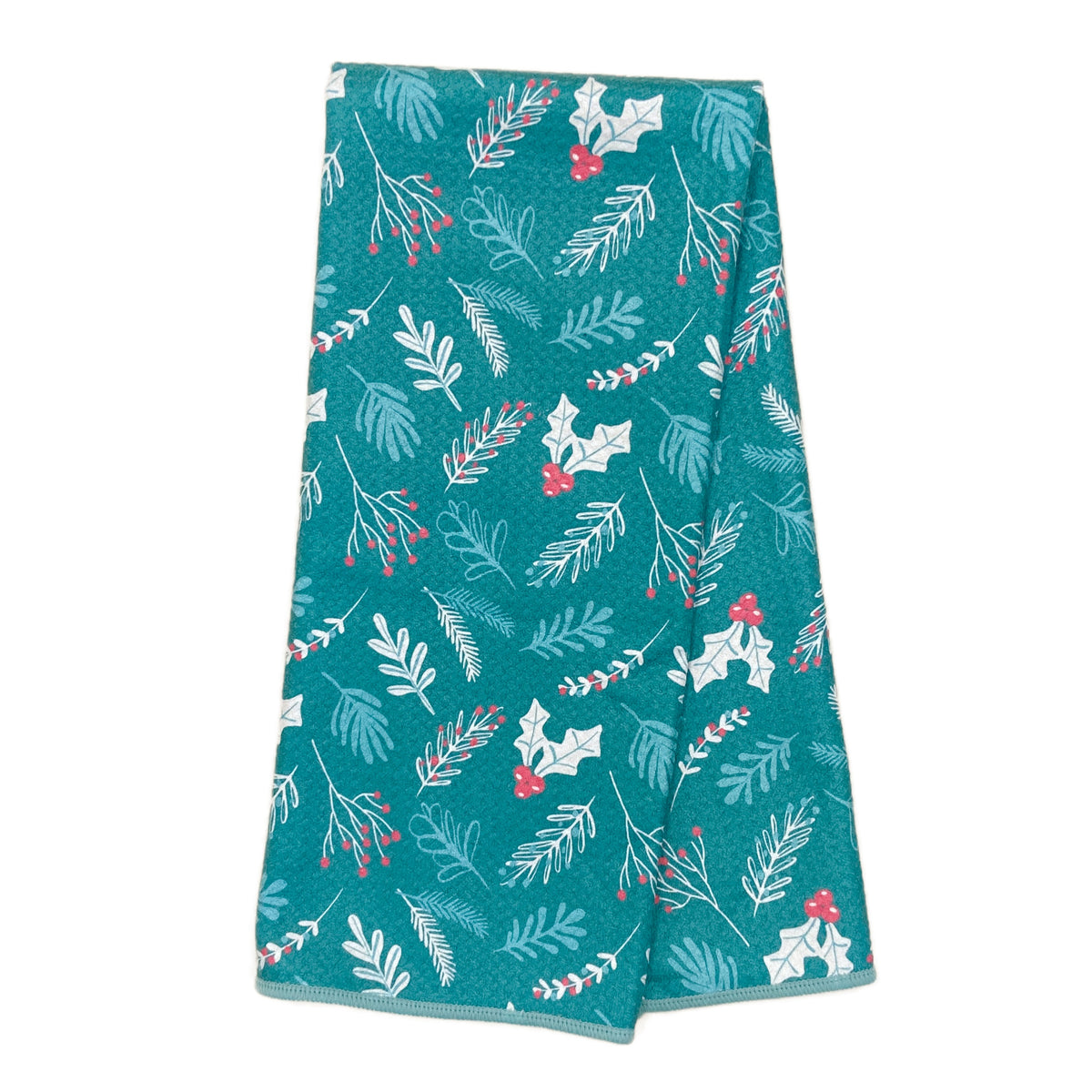 Anywhere Towel Reversible - ZW Botanical Medley Kitchen Towels Once Again Home Co. Teal  