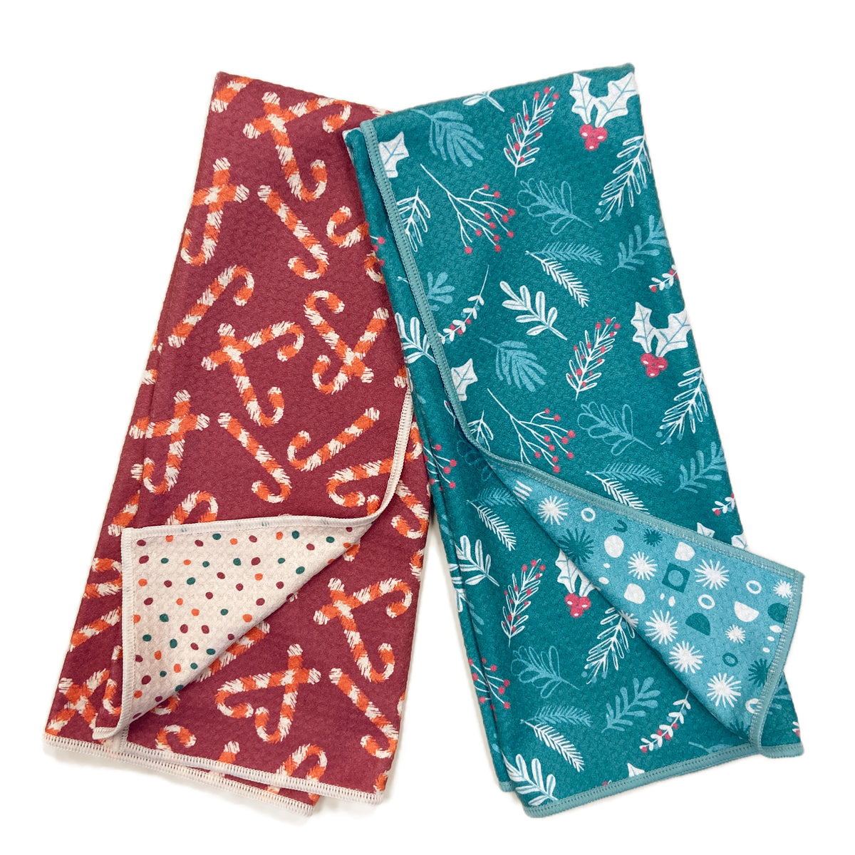 Assorted Anywhere Towel Reversible - ZW Holiday Kitchen Towels Once Again Home Co.   