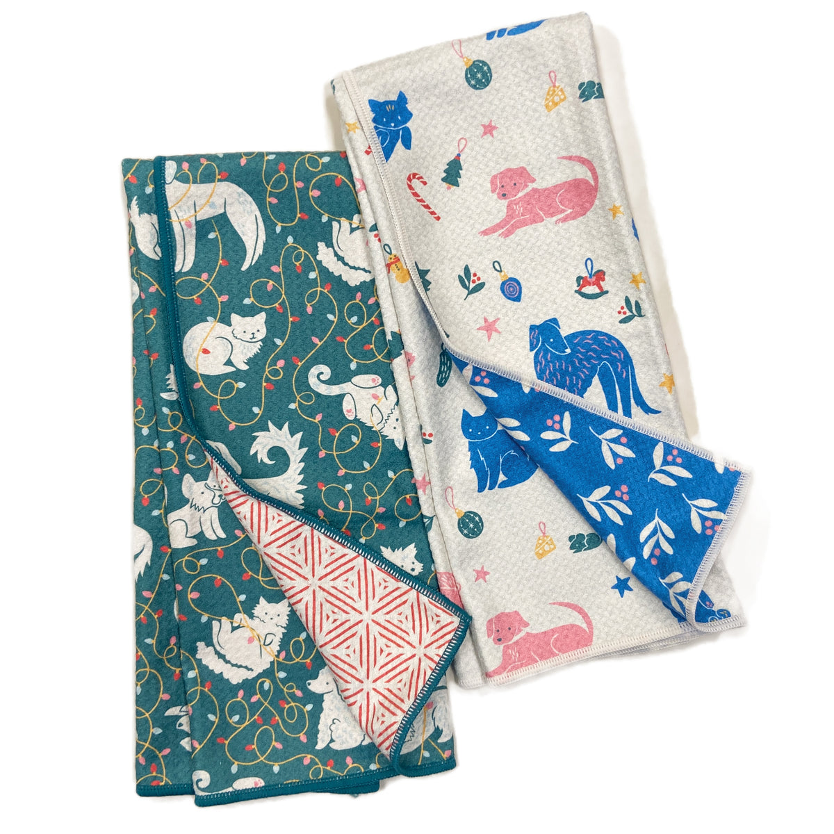 Assorted Anywhere Towel Reversible - Nuthatch Holiday Kitchen Towels Once Again Home Co.   