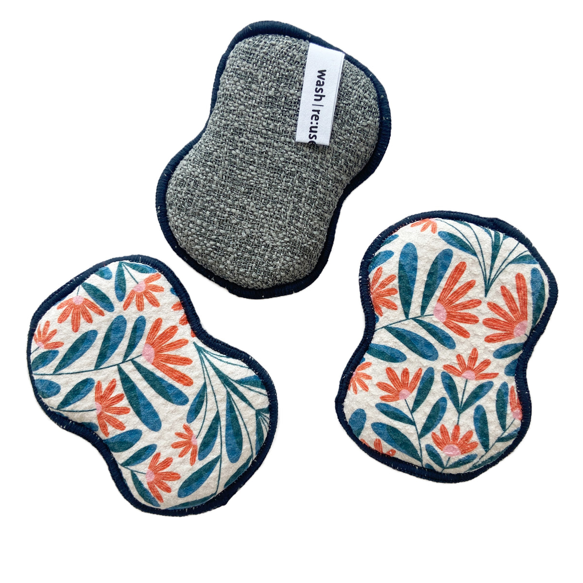 Assorted RE:usable Sponges (Set of 3) - RJW Fall Flight Sponges &amp; Scouring Pads Once Again Home Co.   