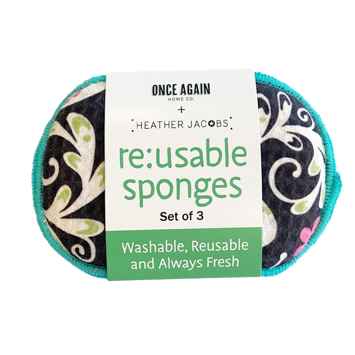 Assorted RE:usable Sponges (Set of 3) - HJ Halloween Sponges &amp; Scouring Pads Once Again Home Co.   