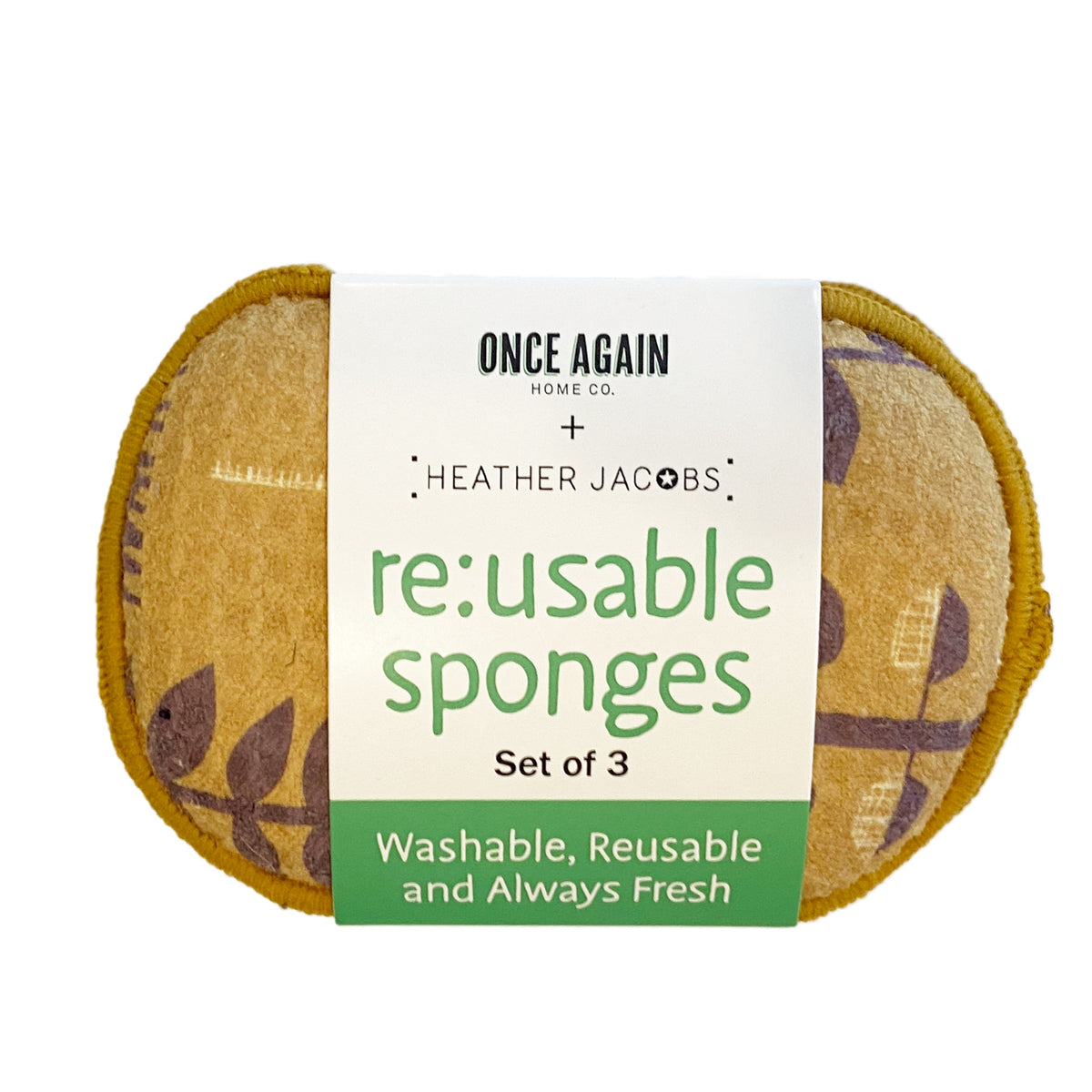 Assorted RE:usable Sponges (Set of 3) - HJ Fall Sponges &amp; Scouring Pads Once Again Home Co.   