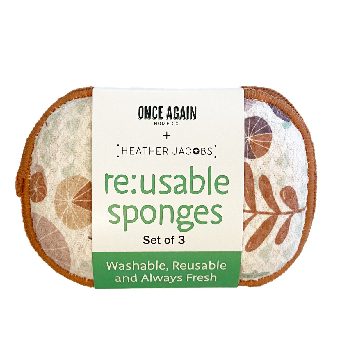 Assorted RE:usable Sponges (Set of 3) - HJ Fall Sponges &amp; Scouring Pads Once Again Home Co.   